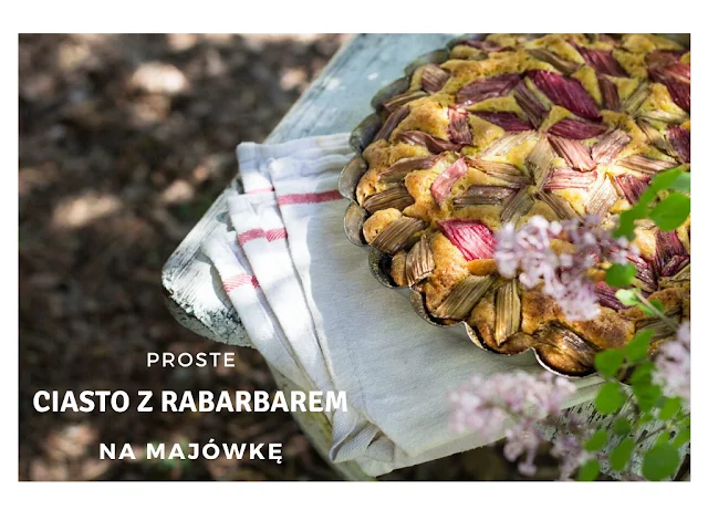 Majowe ciasto z rabarbarem
