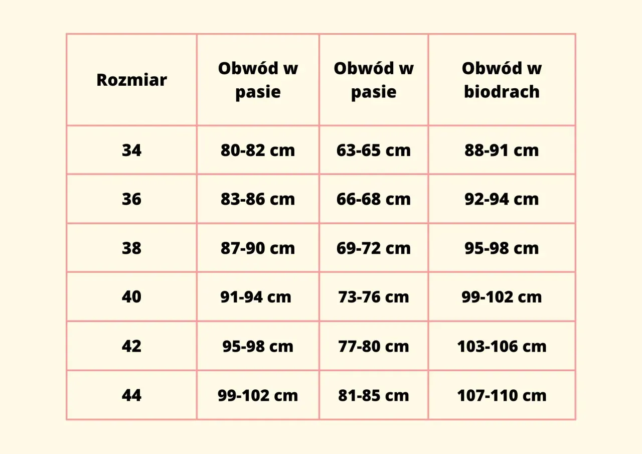 Rozmiar 44 - Jakie to wymiary w cm? Sprawdź, jak uniknąć pomyłek