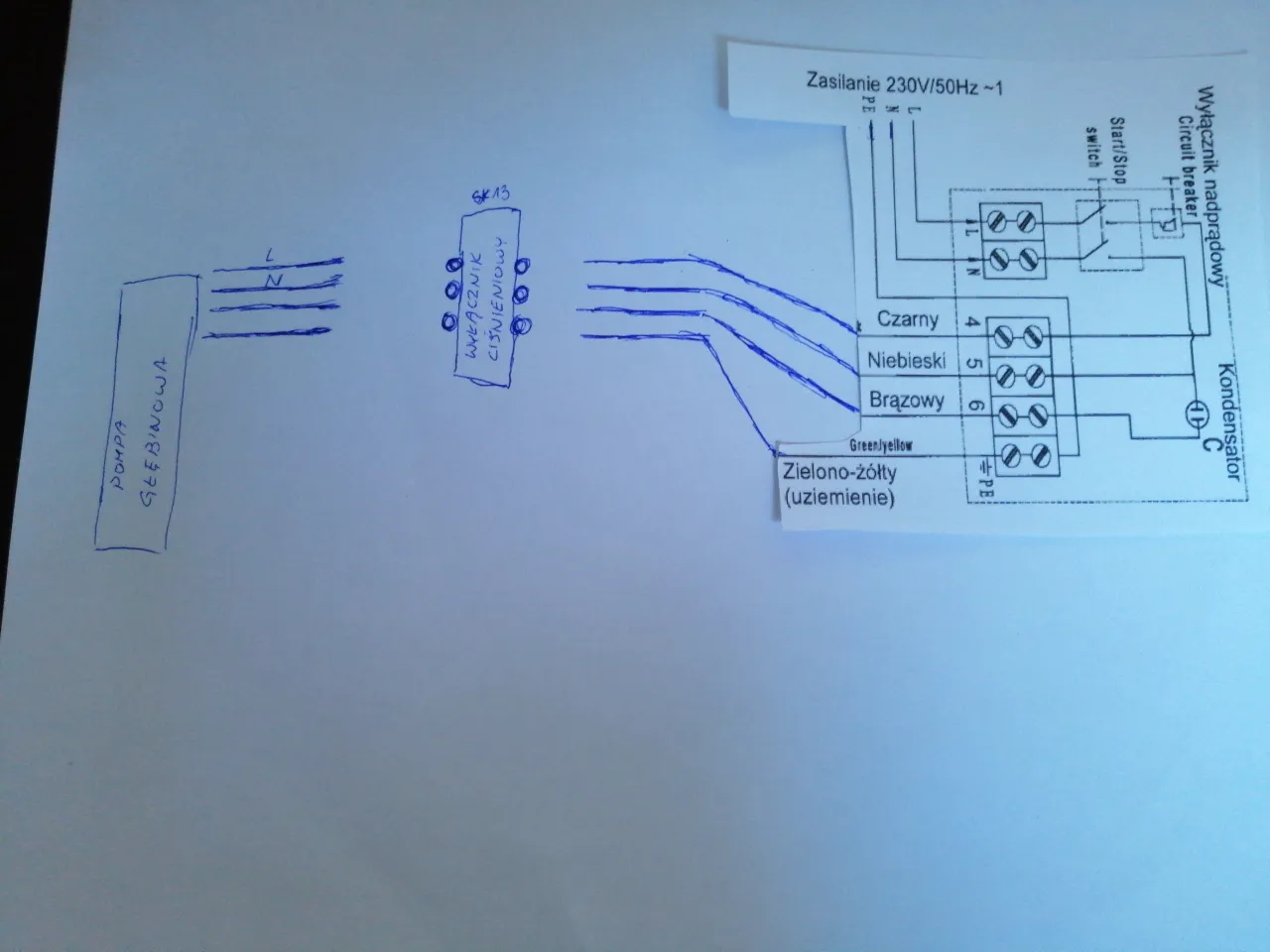Podłączenie pompy głębinowej - Schemat elektryczny i bezpieczeństwo