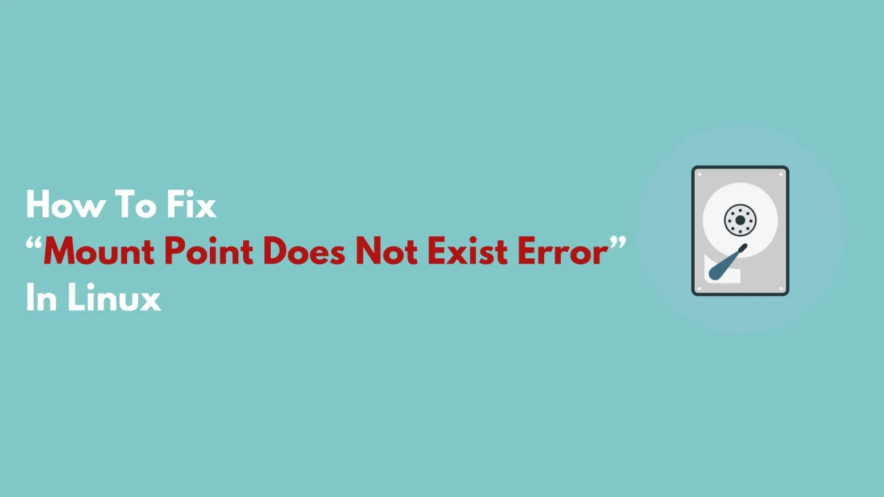 Mount point does not exist - Jak naprawić błąd montowania w Linux?