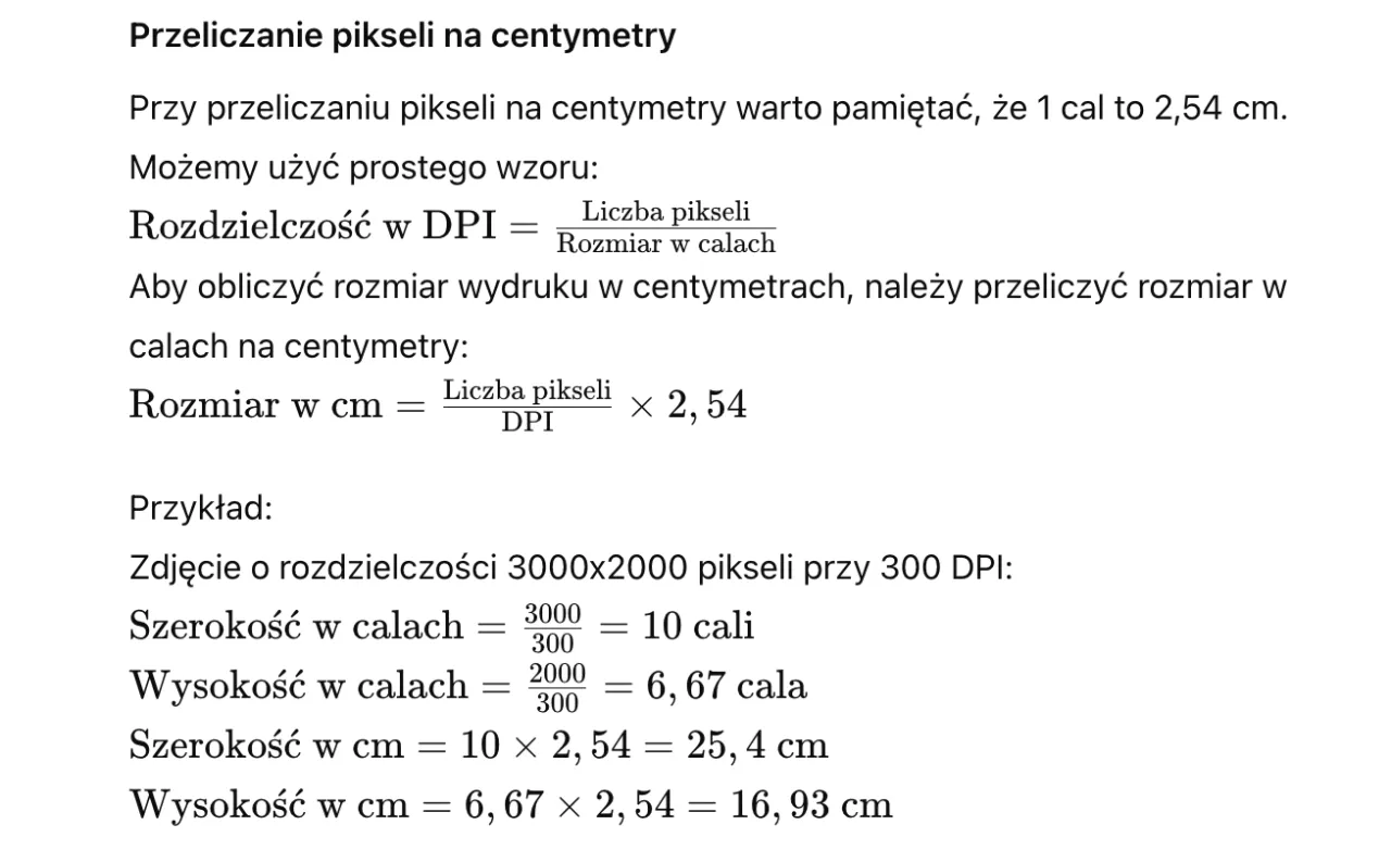Ile dpi do druku - Jak dobrać rozdzielczość do formatu zdjęcia?