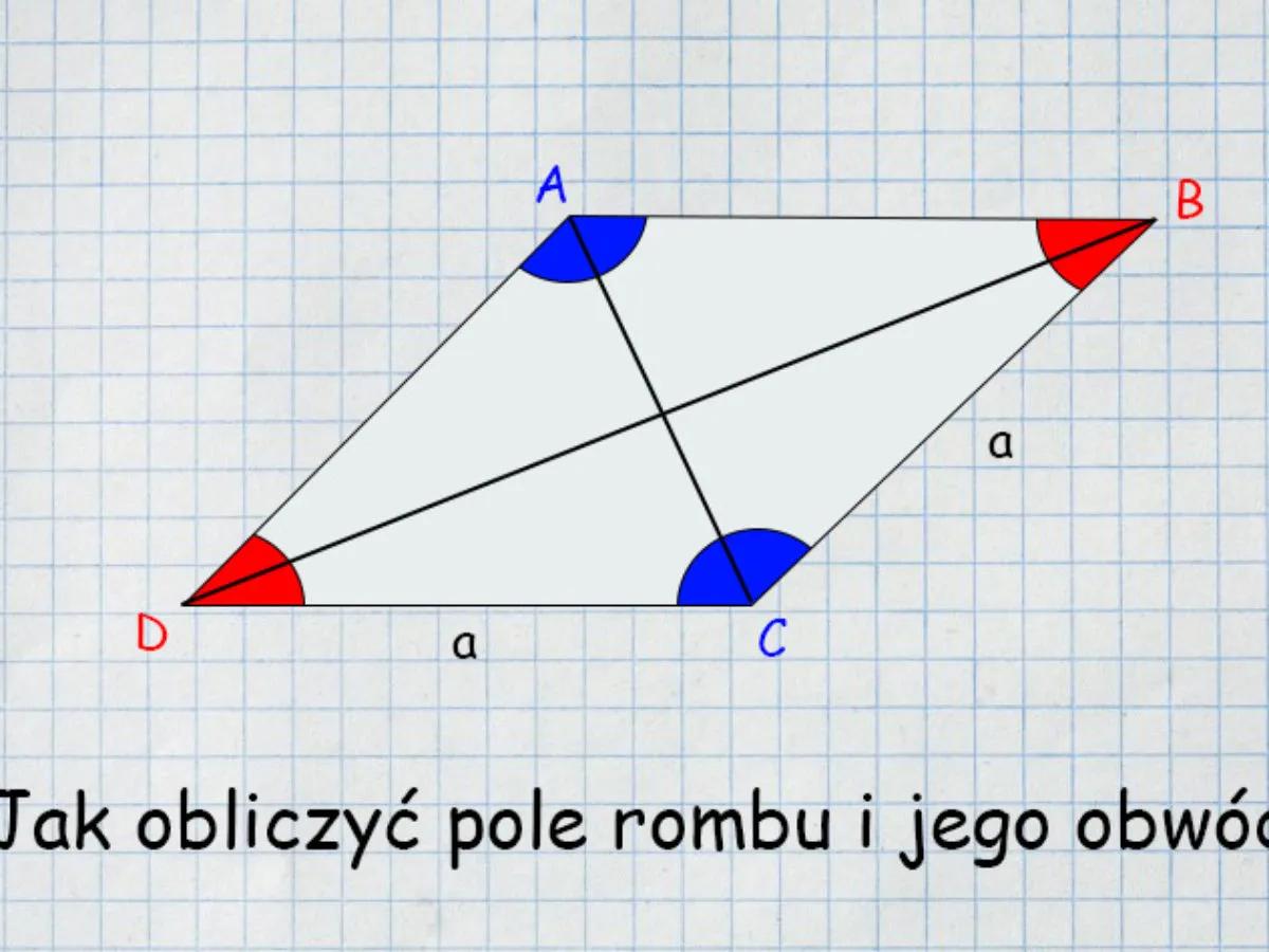 Romb - Własności, wzory, obliczenia. Uniknij błędów!