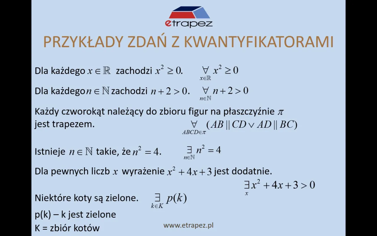 Kwantyfikatory - Jak zrozumieć symbole ∀ i ∃ oraz unikać błędów?