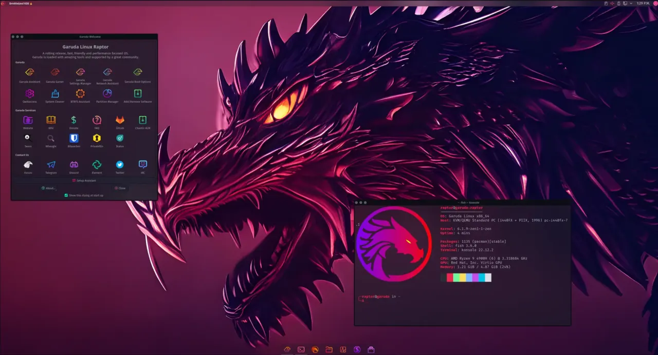 Garuda Linux - Arch dla wygodnych. Czy warto go wybrać w 2026 roku?