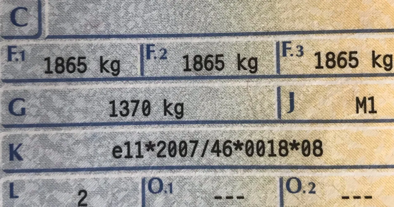 DMC w dowodzie rejestracyjnym - Co oznaczają pola F.2 i F.3? DMC w dowodzie rejestracyjnym - Co oznaczają pola F.2 i F.3?
