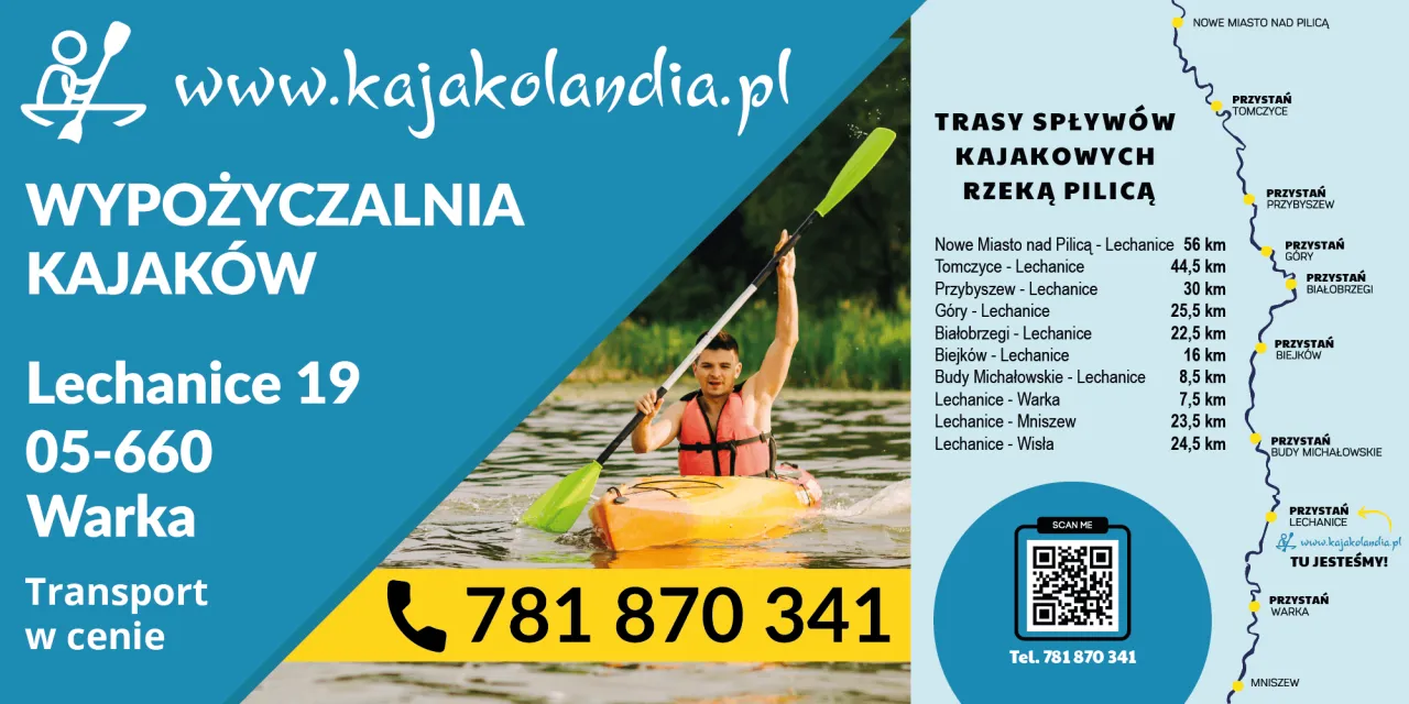 Spływ kajakowy Piła - najlepsze trasy i wypożyczalnie w regionie