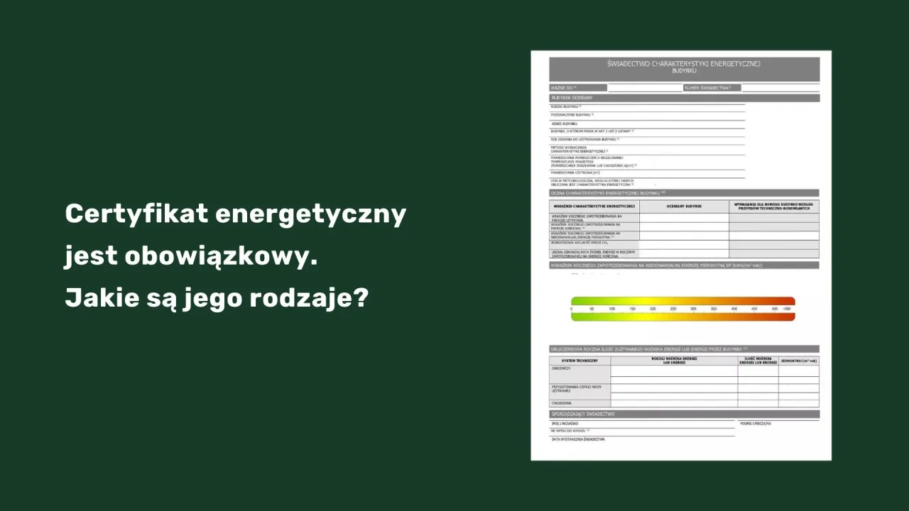 Certyfikat energetyczny mieszkania - Ile kosztuje i czy jest wymagany? Certyfikat energetyczny mieszkania - Ile kosztuje i czy jest wymagany?