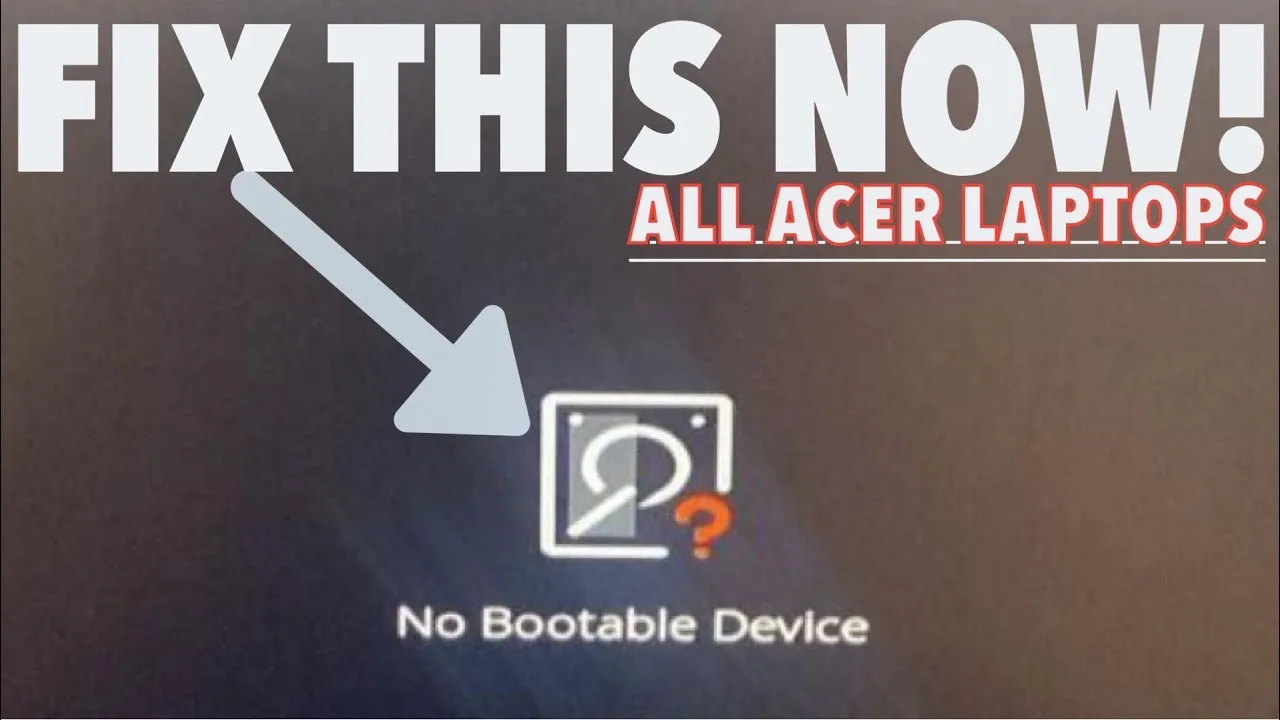 No Bootable Device Acer: Naprawa krok po kroku. Dysk czy system?