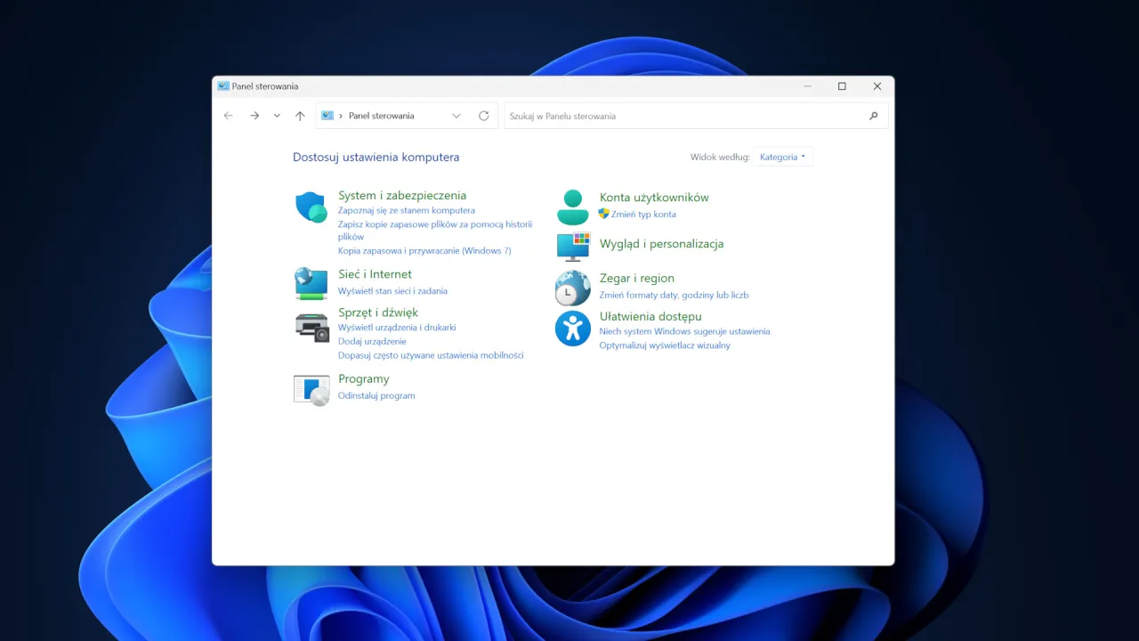 Panel Sterowania Windows - jak go znaleźć i używać w 10/11?