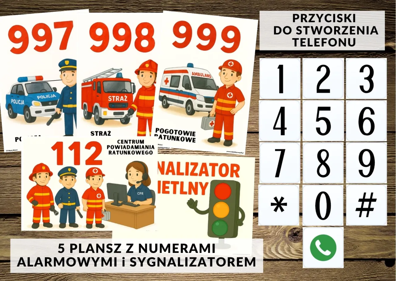 Numery alarmowe do druku - Jak nauczyć dziecko wzywania pomocy?