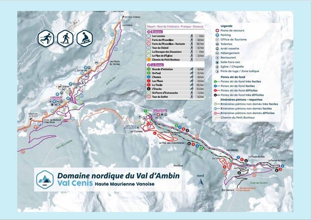 Mapa tras Bramans