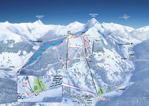 Mapa tras Abriès