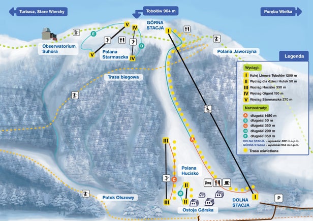 Mapa tras Koninki
