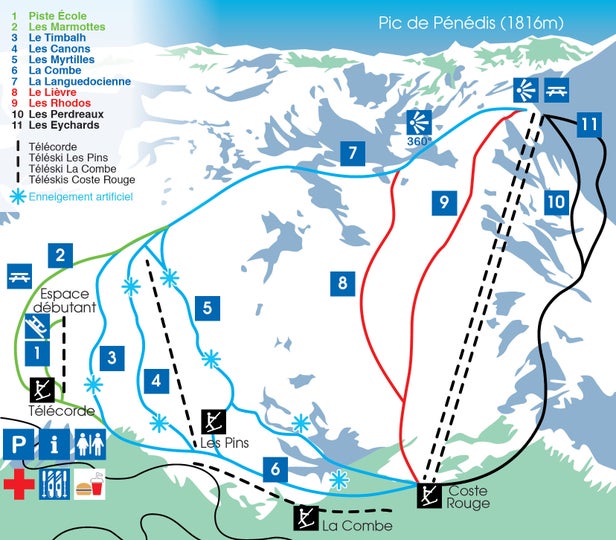 Mapa tras Camurac