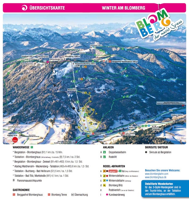 Mapa tras Blomberg - Bad Tölz