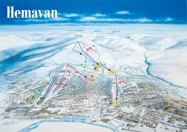 Mapa tras Hemavan