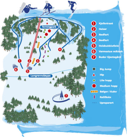 Mapa tras Budor