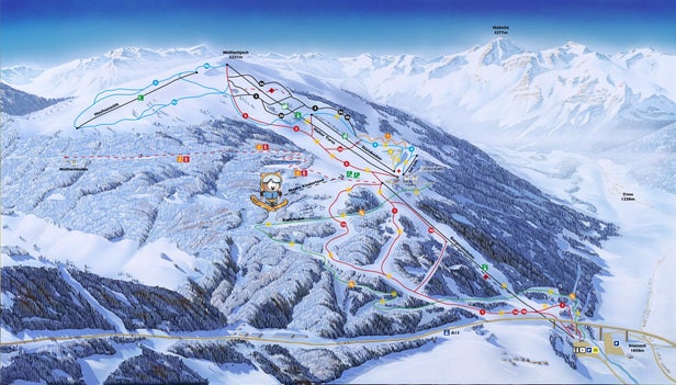 Mapa tras Bergeralm - Steinach am Brenner