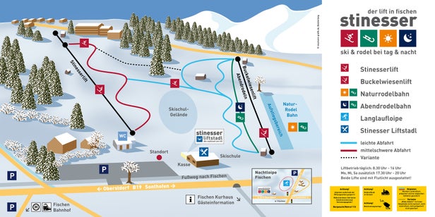 Mapa tras Fischen im Allgäu