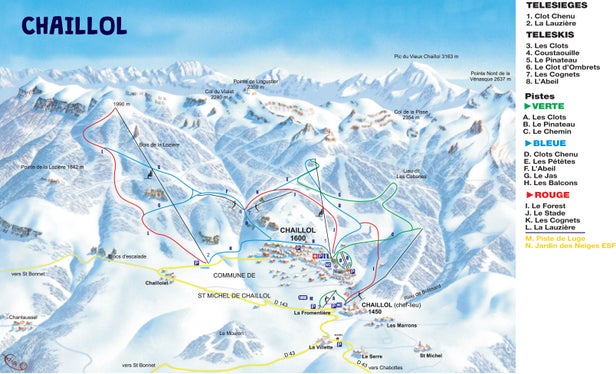 Mapa tras Chaillol