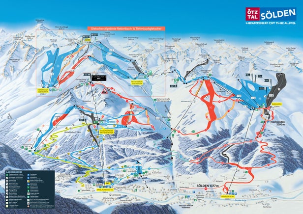 Mapa tras Sölden