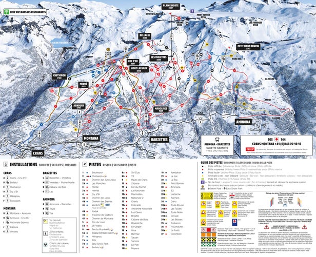 Mapa tras Crans Montana