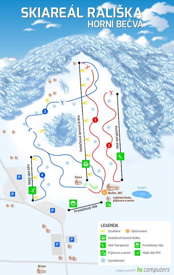 Mapa tras Rališka