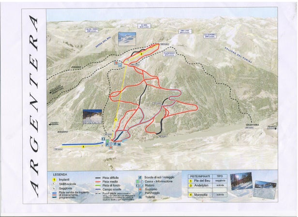 Mapa tras Argentera