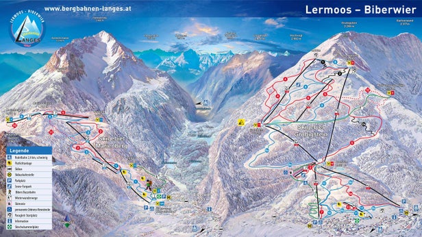 Mapa tras Biberwier - Marienberg