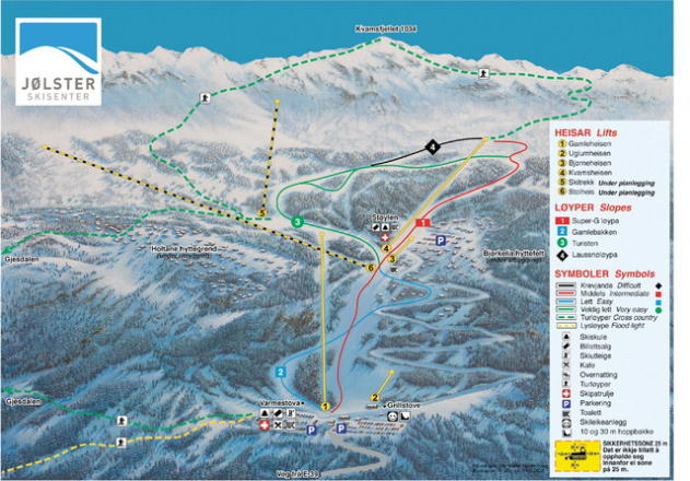 Mapa tras Jølster