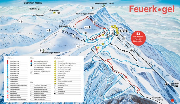 Mapa tras Feuerkogel