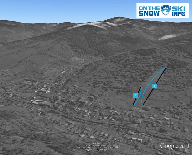 Mapa tras Oščadnica - Športcentrum