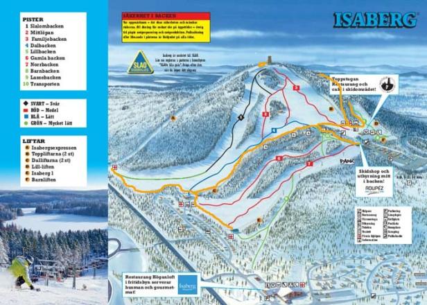 Mapa tras Isaberg