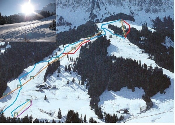 Mapa tras Bumbach Schangnau