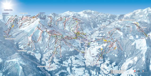 Mapa tras Combloux