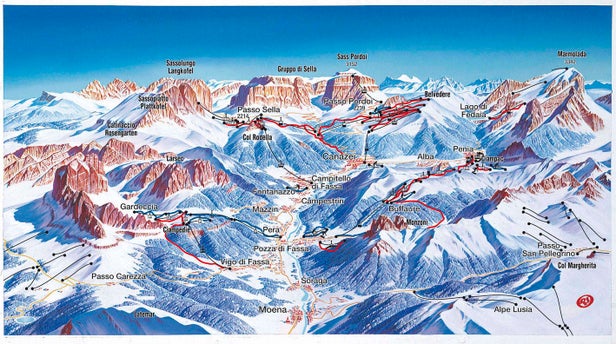 Mapa tras Alba - Ciampac