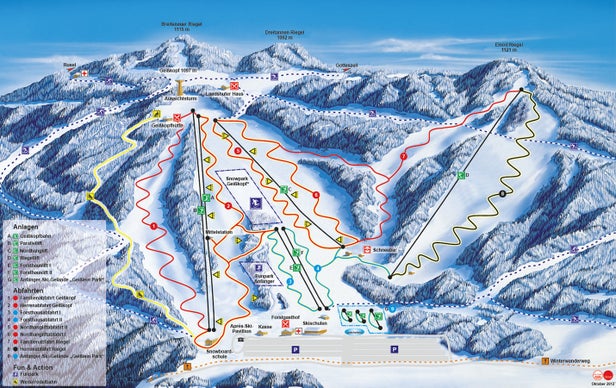 Mapa tras Breitenau Geißkopf