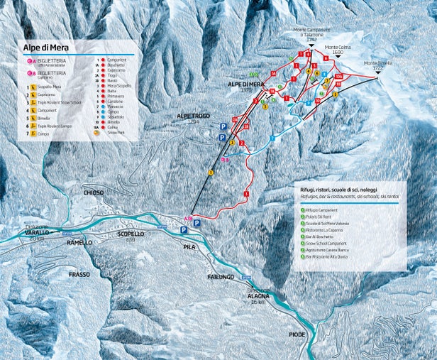 Mapa tras Alpe di Mera