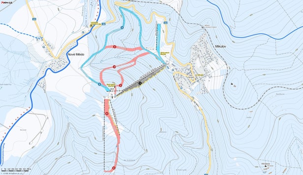 Mapa tras Bouřňák