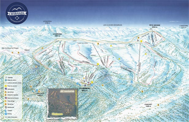 Mapa tras Chabanon - Selonnet