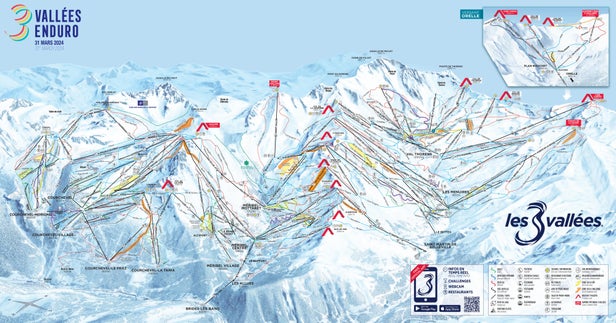 Mapa tras Brides les Bains