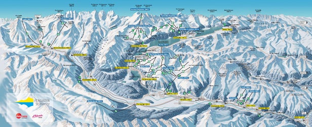 Mapa tras Engadin St. Moritz