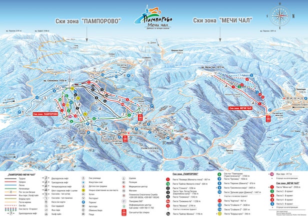 Mapa tras Vitosha