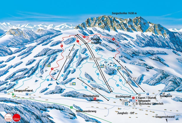 Mapa tras Jungholz