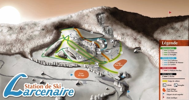 Mapa tras Bussang - Larcenaire