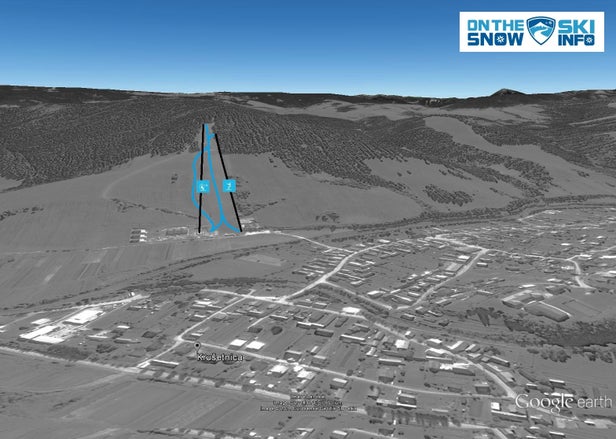 Mapa tras Krušetnica