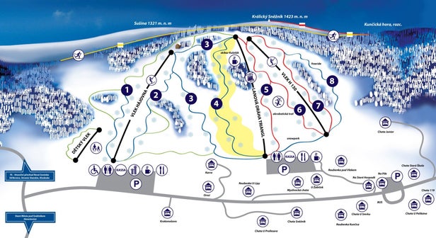 Mapa tras Kunčice