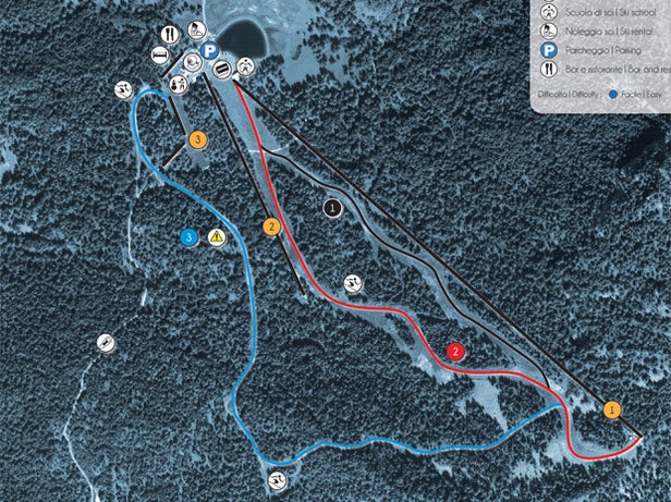 Mapa tras Colle di Joux