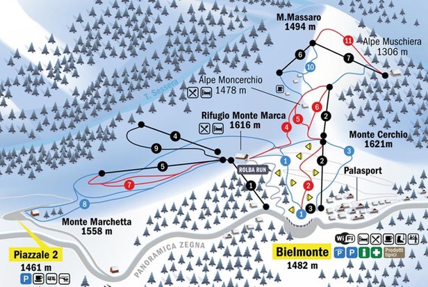 Mapa tras Bielmonte