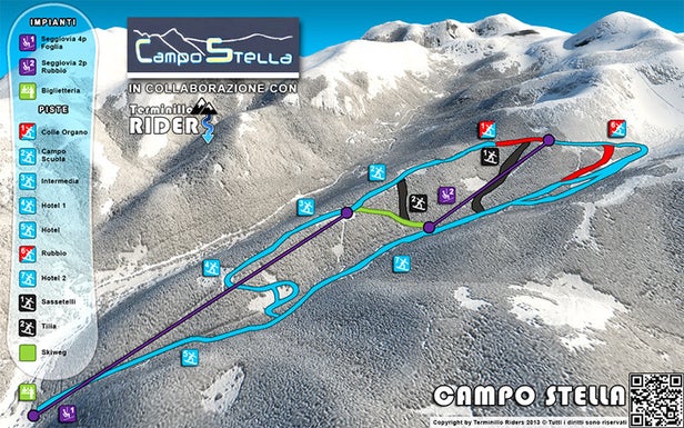 Mapa tras Campo Stella - Leonessa